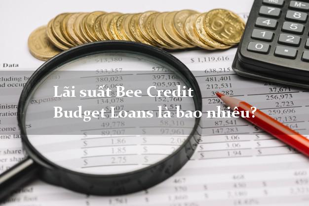 Lãi suất Bee Credit Budget Loans là bao nhiêu?