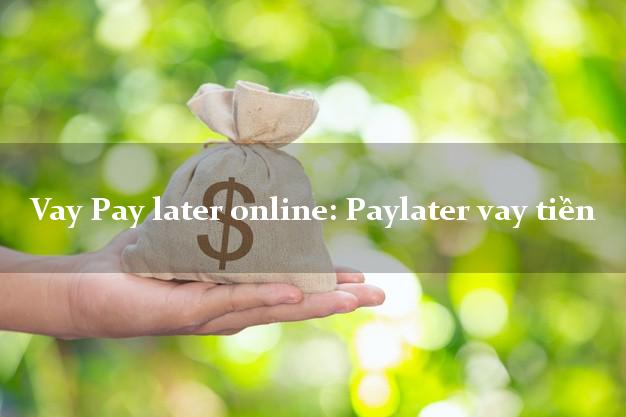 Vay Pay later online: Paylater vay tiền siêu tốc 24/7